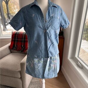 Vintage 90’s Villager Sport Floral Denim Set 💙